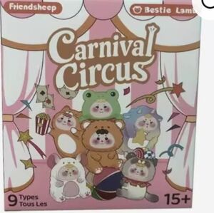 🎉New "Bestie Lamb Carnival Circus" Plush Pendant Blind Box (ADD To Bundle $25)